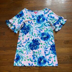 Lilly Pulitzer Lula Ruffle Sleeve Shift Dress